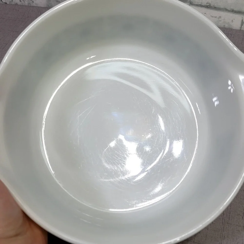 Pyrex 475-B Verde Olive Green Floral‎ 2.5 Qt Cinderella Casserole Dish Bowl USA